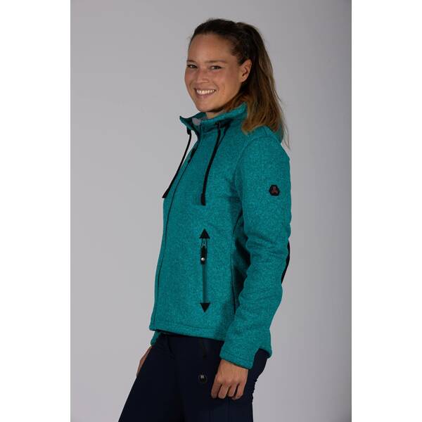 Thumbnail - MAUL Damen Chieming Strickfeecejacke+Kapuze