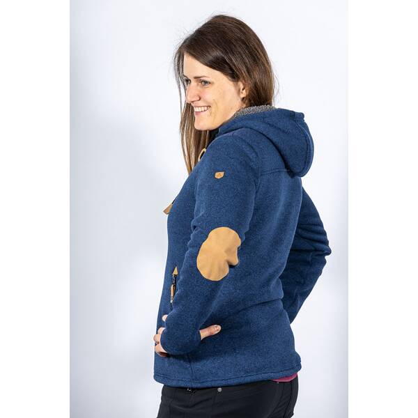 Thumbnail - MAUL Damen Chieming Strickfeecejacke+Kapuze