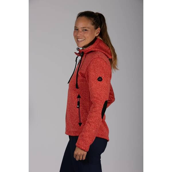 Thumbnail - MAUL Damen Chieming Strickfeecejacke+Kapuze