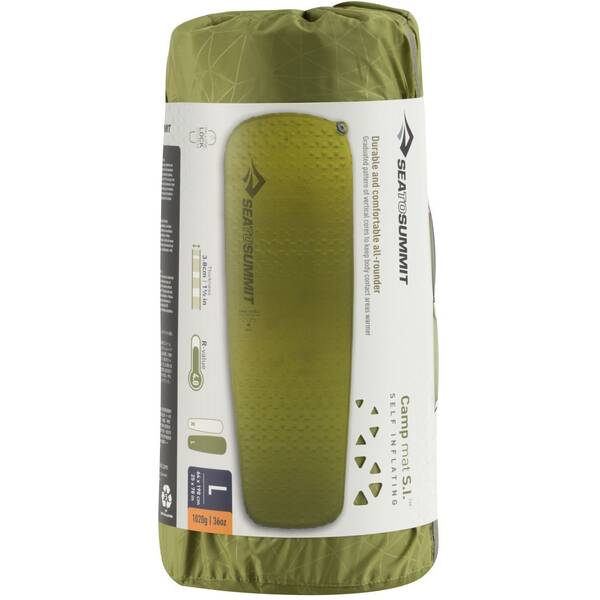 Thumbnail - SEA TO SUMMIT Selbstaufblasende Schlafmatte Camp Mat Self Inflating Mat Large Olive