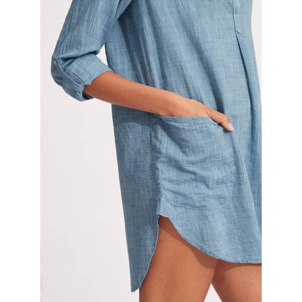 Thumbnail - SEAFOLLY Damen Strandkleid "Boyfriend Beach Shirt"
