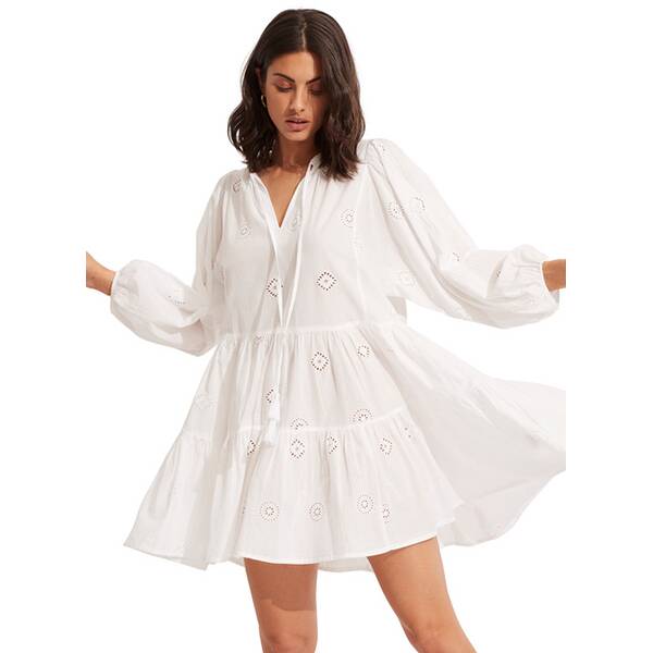 Thumbnail - SEAFOLLY Damen Kleid Embroidery Tiered Dress