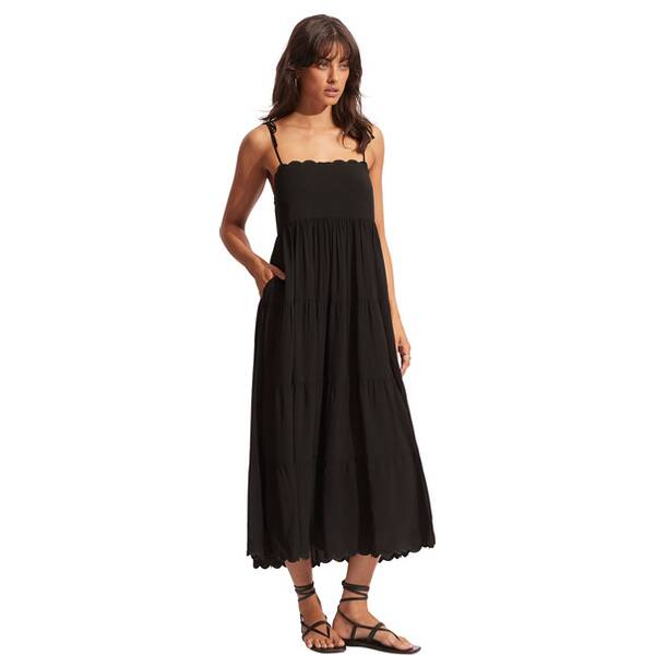 Thumbnail - SEAFOLLY Damen Kleid Gia Scallop Midi