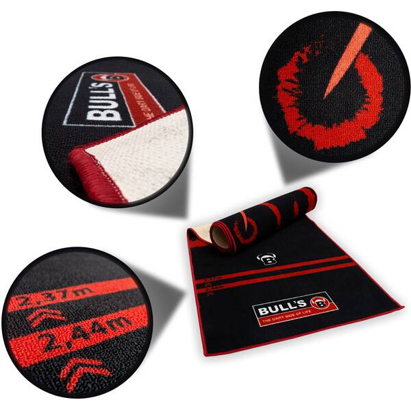 Thumbnail - BULLS BULL'S Dartboard Carpet Mat 140 Red