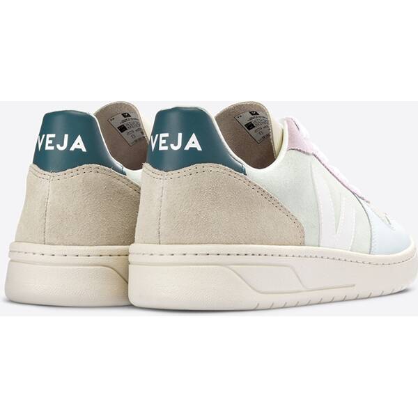 Thumbnail - VEJA Herren Freizeitschuhe V-10 SUEDE JADE_WHITE-MULTICO