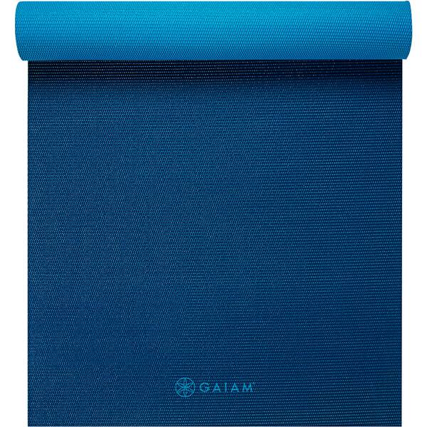 Thumbnail - GAIAM Matte NAVY & BLUE 2-COLOR YOGAMATTE 6MM PREMIUM