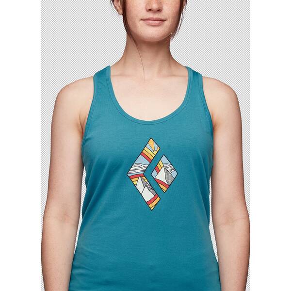 Thumbnail - BLACK DIAMOND Damen T-Shirts / Tanks W RAINBOW DIAMOND TANK