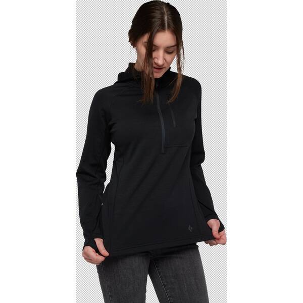 Thumbnail - BLACK DIAMOND Damen T-Shirts / Tanks W COEFFICIENT QZ HOODY