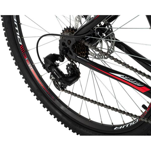 Thumbnail - KS CYCLING MTB-Hardtail Mountainbike Hardtail 26 Zoll Sharp schwarz-rot