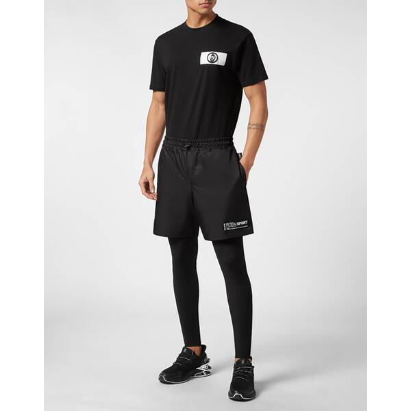Thumbnail - PLEIN SPORT Herren Tight M 2-in-1-Laufshorts