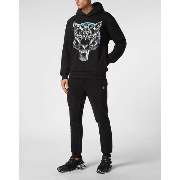 Thumbnail - PLEIN SPORT Herren Kapuzensweat CHROME TIGER