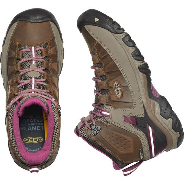 Thumbnail - KEEN Damen Multifunktionsstiefel Damen Wanderschuhe Targhee III Mid WP Weiß/Boysenberry