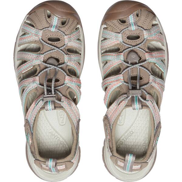 Thumbnail - KEEN Damen Trekkingsandale WHISPER W-TAUPE/CORAL