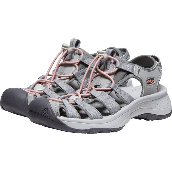 Thumbnail - KEEN Damen Trekkingsandale ASTORIA WEST SANDAL W-GREY/CORAL