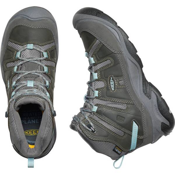 Thumbnail - KEEN Damen Trekkingstiefel CIRCADIA MID WP W-STEEL GREY/CLOUD BLUE