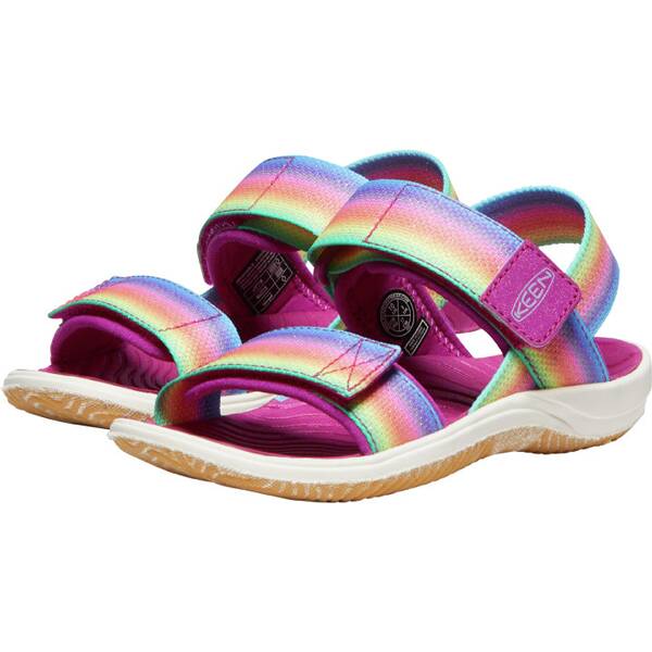 Thumbnail - KEEN Kinder Sandalen ELLE BACKSTRAP C-RAINBOW/FESTIVAL FUCHSI