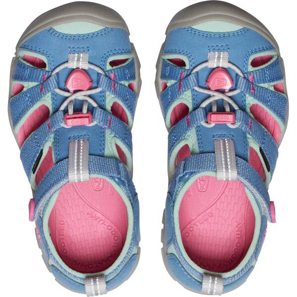 Thumbnail - KEEN Kinder Sandalen SEACAMP II CNX C-CORONET BLUE/HOT PINK