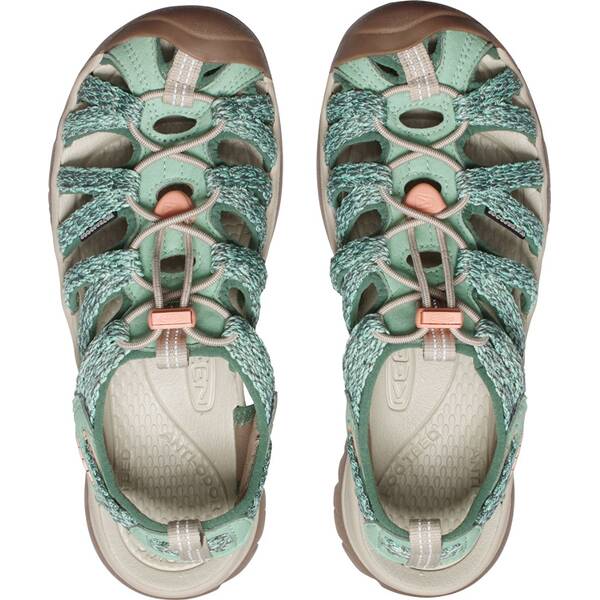 Thumbnail - KEEN Damen Trekkingsandale WHISPER W-GRANITE GREEN/PEACH PARFAIT