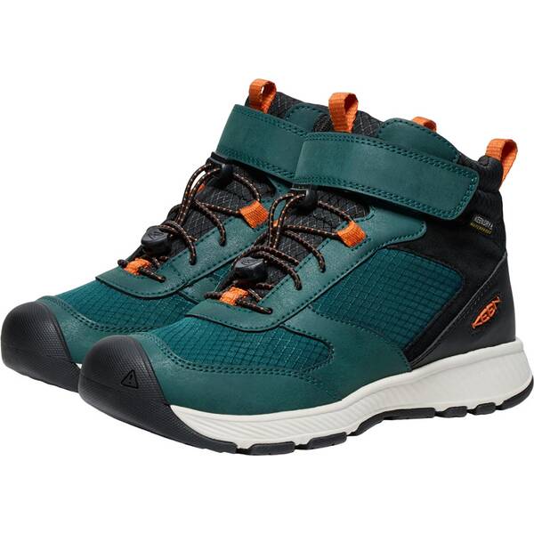 Thumbnail - KEEN Kinder Multifunktionsstiefel SKUA MID WP Y-PONDEROSA PINE/GOLD FLAME