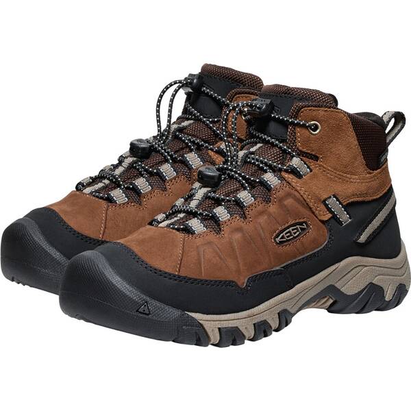 Thumbnail - KEEN Kinder Multifunktionsstiefel TARGHEE IV MID WP Y-BISON/BRINDLE