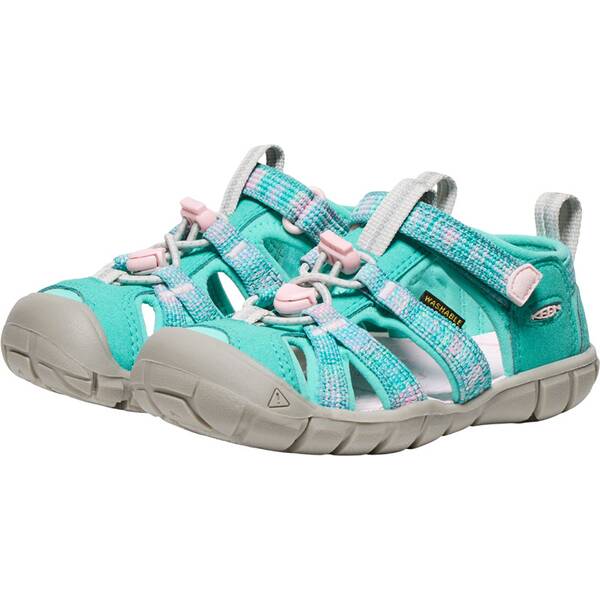 Thumbnail - KEEN Kinder Sandalen SEACAMP II CNX C-BRIGHT AQUA/PINK-A-BOO