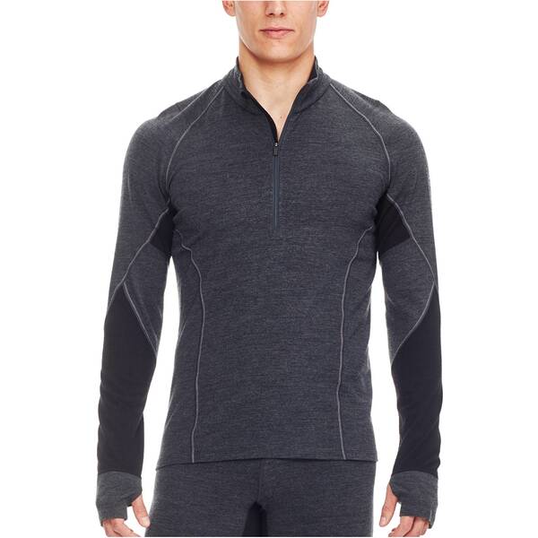 Thumbnail - ICEBREAKER Merino Herren Shirt BodyfitZONE Winter Zone Long Sleeve Half Zip Langarm