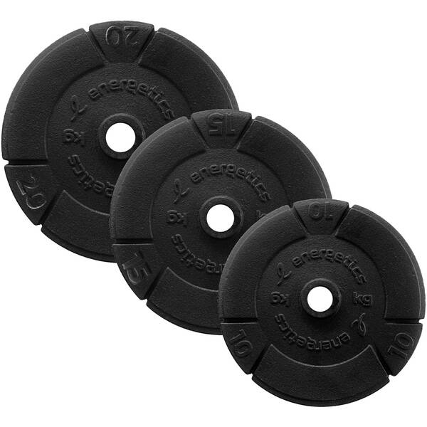 Thumbnail - ENERGETICS Hantelscheiben Gusseisen 1 x 10 kg, 1 x 15 kg oder 1 x 20 kg