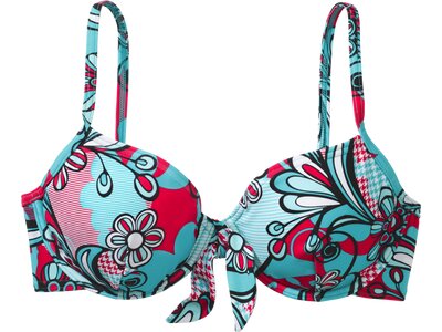 etirel Damen Bikinioberteil D-Bikini-OT Mara flower Blau