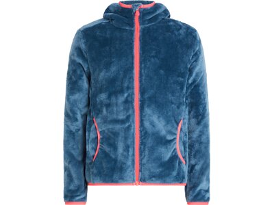 McKINLEY Kinder Unterjacke Kapuzen Fleecejacke Maya II Blau