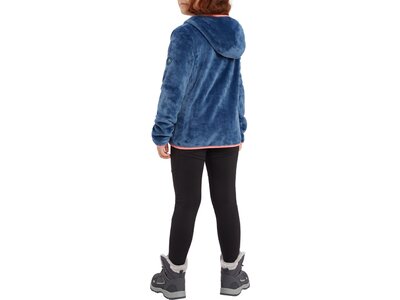 McKINLEY Kinder Unterjacke Kapuzen Fleecejacke Maya II Blau