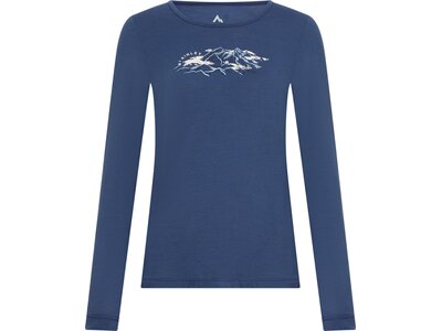 McKINLEY Damen Shirt Da.-T-Shirt Shane II LS W Blau