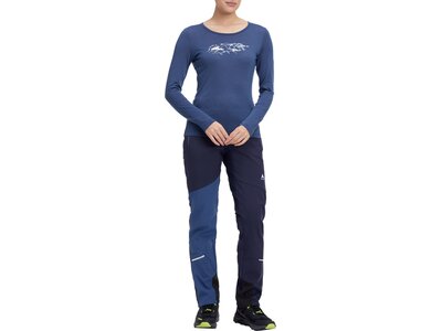McKINLEY Damen Shirt Da.-T-Shirt Shane II LS W Blau
