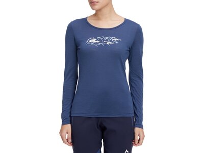 McKINLEY Damen Shirt Da.-T-Shirt Shane II LS W Blau