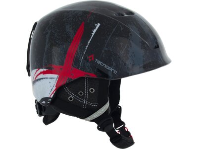 TECNOPRO Kinder Skihelm XT IS8 Team Schwarz