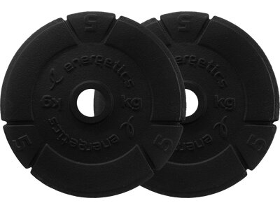 ENERGETICS Hantelscheiben 0,5kg - 5kg Schwarz