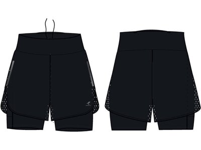 ENERGETICS Damen Shorts Da.-Shorts Impa MESH II W Schwarz