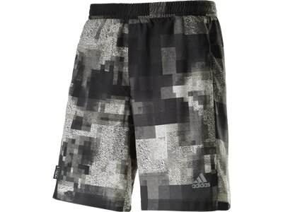 ADIDAS Herren Laufshorts Aktiv Graphic Schwarz