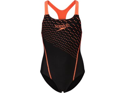 SPEEDO Kinder Badeanzug MEDLEY LOGO MDLT JF BLK/RED Schwarz