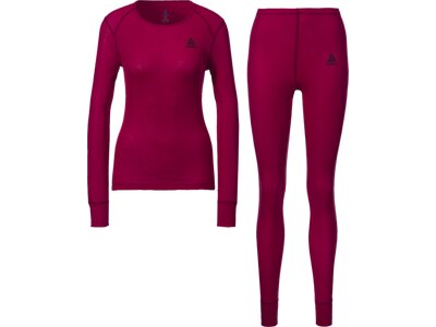 ODLO Damen Unterwäschenset ACTIVE WARM Rot