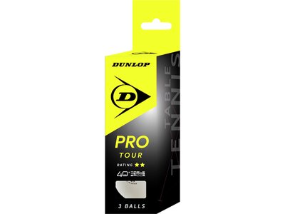 DUNLOP Ball 40+ PRO TOUR 3 BALL WEIß Schwarz