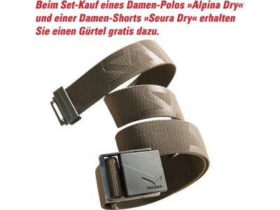 SALEWA Damen Shirt Alpina Dry W S/s Polo Blau