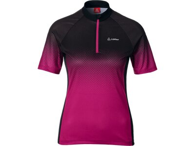 LÖFFLER Damen Trikot DA. BIKE-JERSEY DOTS MID Pink