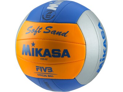 MIKASA Beachvolleyball Soft Sand Grau