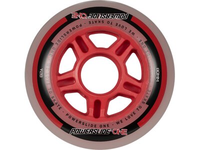 POWERSLIDE Inlineskates-Rollen-Set One Wheels 80mm Rot