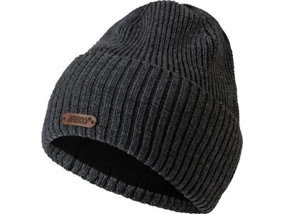 ARECO Herren Mütze Beanie Schwarz