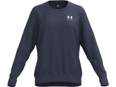 UNDER ARMOUR Damen Sweatshirt ESSENTIAL FLEECE CREW Grau