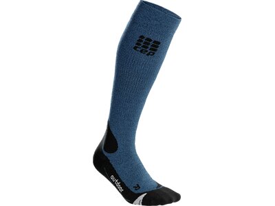 CEP Damen pro+ outdoor merino socks Blau