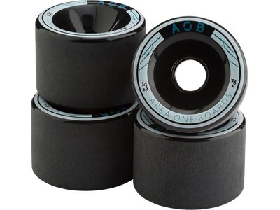 AOB Skateboard WHEEL BLACK - 78A Schwarz