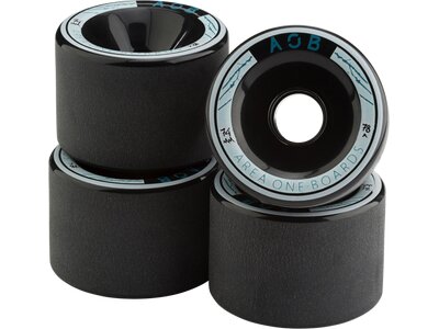 AOB Skateboard WHEEL BLACK - 83A Schwarz