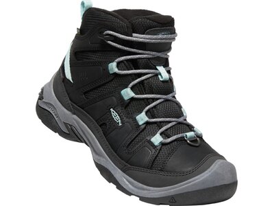 KEEN Damen Trekkingstiefel CIRCADIA MID POLAR W-BLACK/CLOUD BLUE Schwarz